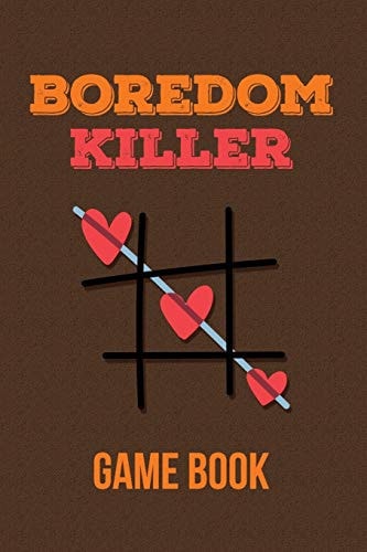 Boredom Killer Game Book Advanced Tic Tac Toe Game Book, Christmas Game Boys and Girls, Encourage Strategic Thinking Creativity, Fun and Challenge to Play When You Are on Travel Or Hike, Funny Road-Trip Time Game Book