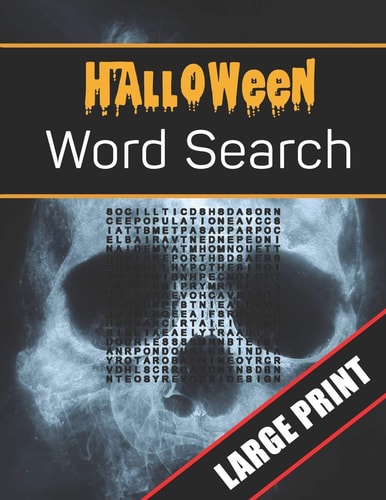 Halloween Word Search Large Print 96 Word Search Activities for Everyone (Holiday Word Search)