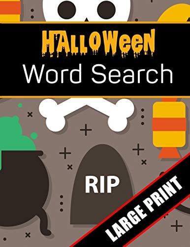 Halloween Word Search Large Print 96 Word Search Activities for Everyone (Holiday Word Search)
