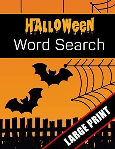 Halloween Word Search Large Print 96 Word Search Activities for Everyone (Holiday Word Search)
