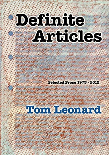 Definite Articles Selected Prose 1973-2012