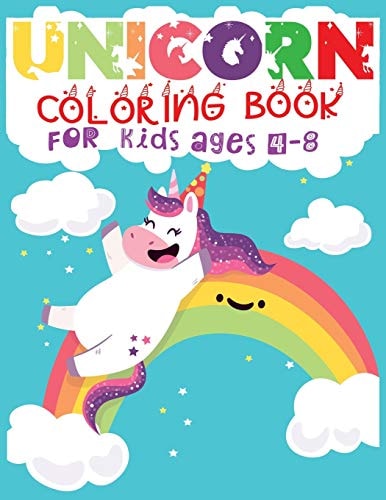 Unicorn Coloring Book For Kids Ages 4-8 Cute and Best Unicorn Coloring Book For Children - 50+ Designs with Affordable Price, Vol-1
