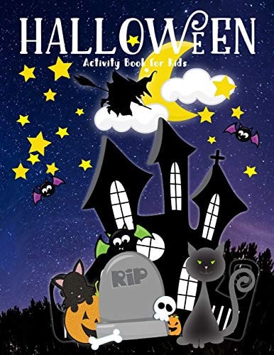 Halloween Activity Book for Kids Fun Activities for Ages 4-8