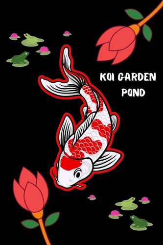 Koi Garden Pond Customized Compact Koi Pond Logging Book, Thoroughly Formatted, Great For Tracking & Scheduling Routine Maintenance, Including Water Chemistry, Fish Health & Much More (120 Pages)
