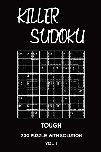 Killer Sudoku Tough 200 Puzzle With Solution Vol 1 Advanced Puzzle Book,9x9, 2 Puzzles Per Page