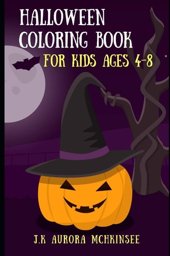 Halloween Coloring Books for Kids Ages 4-8