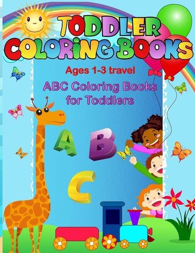 Toddler Coloring Books Ages 1-3 Travel ABC Coloring Books for Toddlers