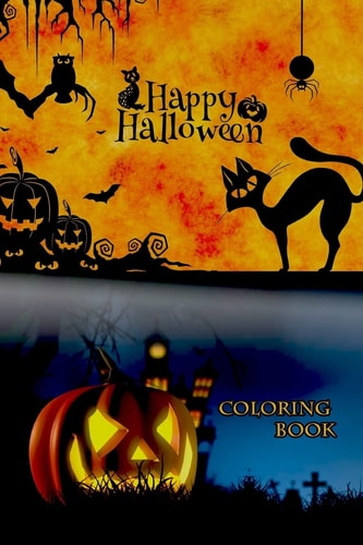 Happy Halloween Coloring Book For Children, Spooky Workbook!
