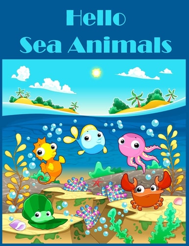 Hello Sea Animals Kindergarten Fun Activities Math Skills Workbook