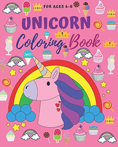 Unicorn Coloring Book Cute and Fun Unicorn Coloring Book For Kids Ages 4-8