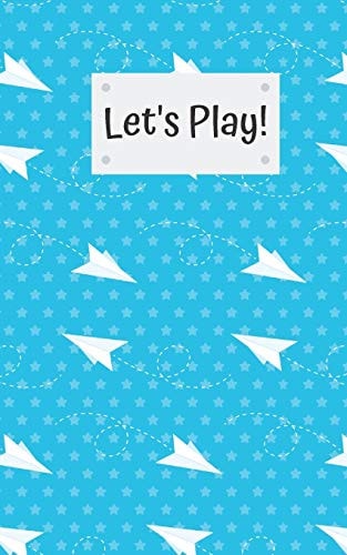 Let's Play 8"x5" Book of Travel Games, Incl Tic Tac Toe, Dots, 4 in a Row and Sea Battle