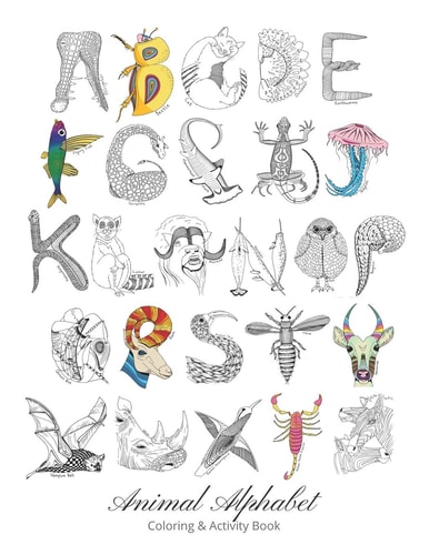 Animal Alphabet Coloring & Activity Book