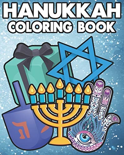 Hanukkah Coloring Book Ids and Adults Will Love This 25 One Sided Pages of Hanukkah Fun.