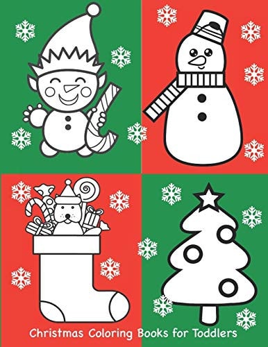 Christmas Coloring Books for Toddlers Coloring Book for Toddlers Preschoolers Kindergarten with Large Pictures