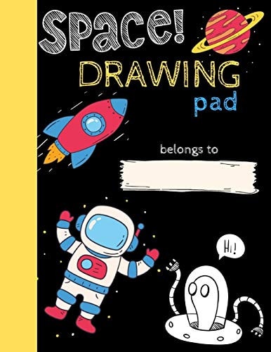 Space Drawing Pad Drawing Books for Kids To Create Their Own Story, SPACE and ASTRONAUT Edition