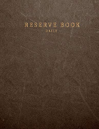 Daily Reserve Book For Restaurant Customer Record Tracking Daily Reserve Book