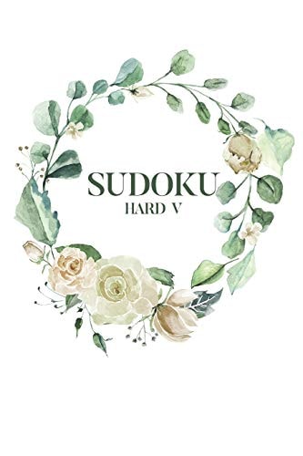 Sudoku Hard V 100 Hard Level Sudoku Puzzles, 6x9 Travel Size, Great Gift for Sudoku Lovers, Puzzle Book, Get Well Soon Gift, Holiday Gift