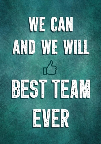 We Can and We Will - Best Team Ever Team Motivation Gifts - Employee & Office Staff Appreciation - Inspirational Gifts for Coworkers