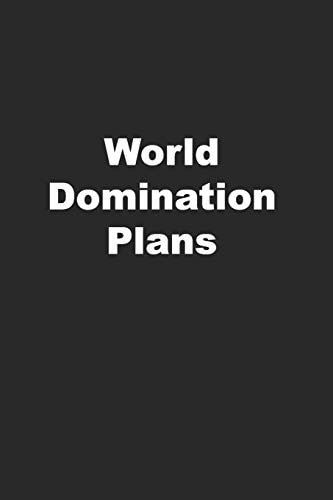 World Domination Plans Funny Coworker Gift Or Office Gift