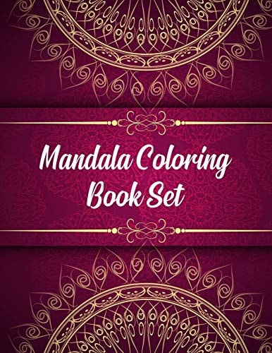 Mandala Coloring Book Set Mandala Coloring Books For Women. Mandala Coloring Book Set.50 Story Paper Pages. 8.5 in X 11 in Cover.