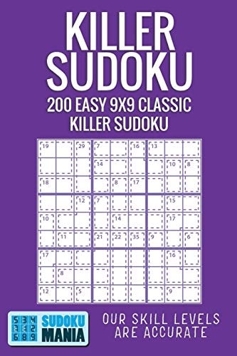 Killer Sudoku 200 Easy 9x9 Classic Killer Sudoku