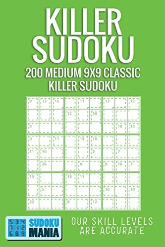 Killer Sudoku 200 Medium 9x9 Classic Killer Sudoku