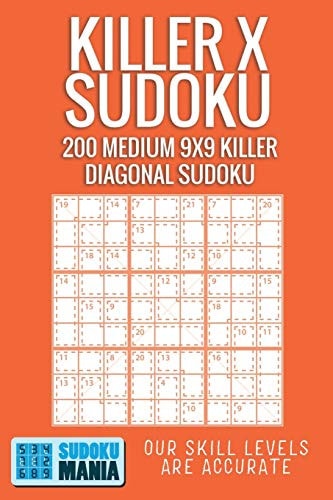 Killer X Sudoku 200 Medium 9x9 Killer Diagonal Sudoku