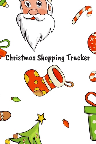 Christmas Shopping Tracker Plan Your Xmas Gifts with Ease - Ideal for Big Families Or Businesses That Want to Keep Track of Gift Purchases