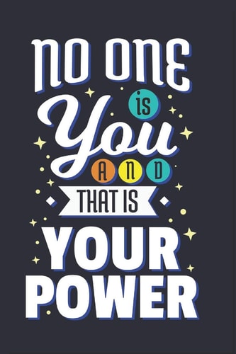 No One Is You And That Is Your Power Feel Good Reflection Quote for Work Employee Co-Worker Appreciation Present Idea Office Holiday Party Gift Exchange