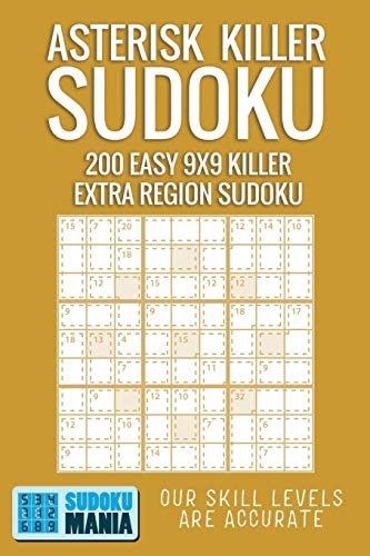 Asterisk Killer Sudoku 200 Easy 9x9 Killer Extra Region Sudoku