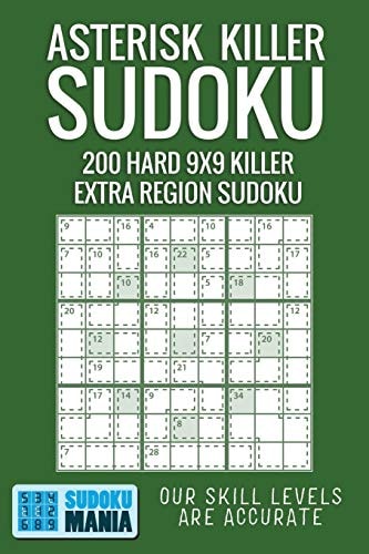 Asterisk Killer Sudoku 200 Hard 9x9 Killer Extra Region Sudoku