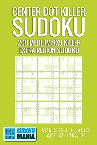Center Dot Killer Sudoku 200 Medium 9x9 Killer Extra Region Sudoku