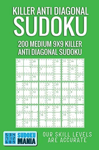 Killer Anti Diagonal Sudoku 200 Medium 9x9 Killer Anti Diagonal Sudoku