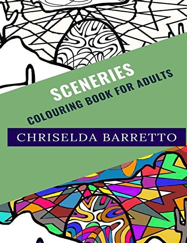 Sceneries Colouring Book For Adults