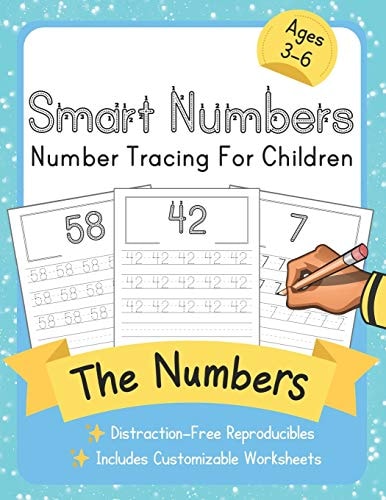 Smart Numbers Number Tracing For Children: Distraction-Free Reproducibles for Teachers, Parents and Homeschooling