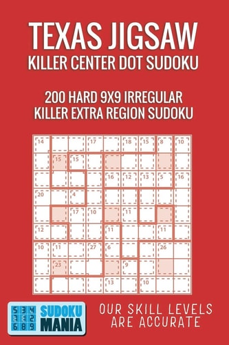 Texas Jigsaw Killer Center Dot Sudoku 200 Hard 9x9 Irregular Killer Extra Region Sudoku