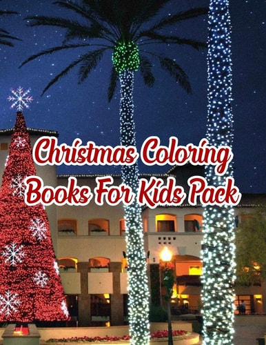 Christmas Coloring Books For Kids Pack Christmas Coloring Books For Kids Pack, Christmas Coloring Book. 50 Story Paper Pages. 8.5 in X 11 in Cover.