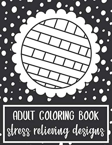 Adult Coloring Book Stress Relieving Designs
