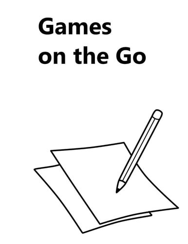 Games on the Go Puzzle Book with Pencil and Paper Games to Keep Everybody Happy on Those Long Journeys Or Wet Afternoons. Full Instructions Included