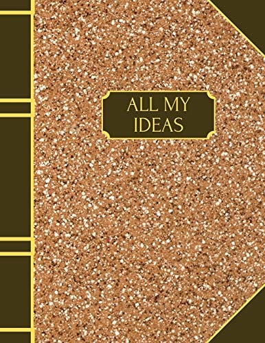 All My Ideas Dot Grid Interior, 120 Pages, 8. 5 X 11 Inches