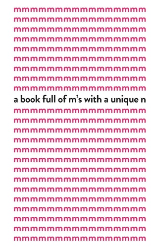 A Book Full of M's with a Unique N