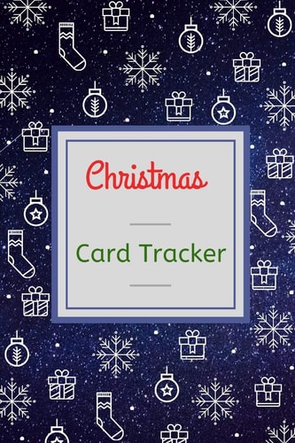 Christmas Card Tracker Address and Tracker Book For Record Sending and Receiving Christmas Cards, Keep Records for Ten Years with A-Z Tabs
