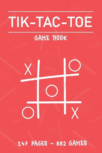 Tic Tac Toe Game Book Fun and Challenge to Play Game While You Are Traveling Camping Road-Trip Family Activity