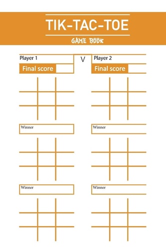 Tik Tac Toe Game Book Fun and Challenge to Play Game While You Are Traveling Camping Road-Trip Family Activity