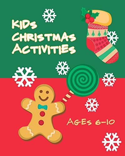 Christmas Activity Book - Ages 6-10 Multiple Word Puzzles, Coloring, Story Telling, and Interactive Games