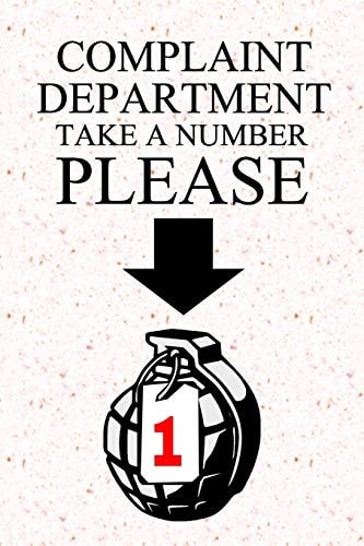 Office Rhetoric Complaint Department