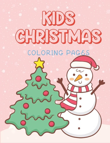 Kids Christmas Coloring Pages Children Xmas Travel Cute Coloring Picture Book Winter Theme