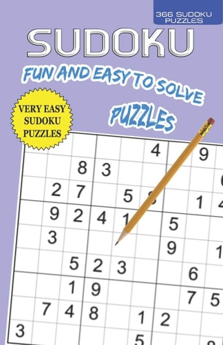 366 Fun And Very Easy to Solve SUDOKU Puzzles Suitable for the Vision Impaired, Beginners One Puzzle Per Day Puzzle Book by DeVen for 2020 with Puzzles and Solutions Printed 2 Per Page.