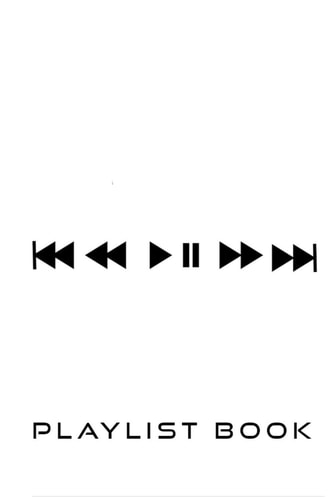Radio Buttons Song Playlist Log Playlist Book for DJs, Musicians, and Music Lovers (Black on White)