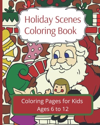 Holiday Scenes Coloring Book